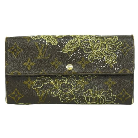 Authentic Louis Vuitton Monogram Portefeuille Sarah  Louis Vuitton Portefeuille Sarah Monogram Dantele Long Wallet